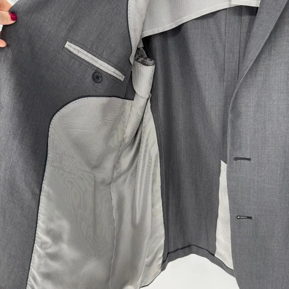 Brooks Brothers 1818 Fitzgerald Gray Wool-Blend Sport Coat – 48L / W42